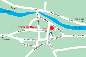 Map Llangollen centre