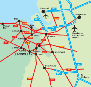 Map North Wales